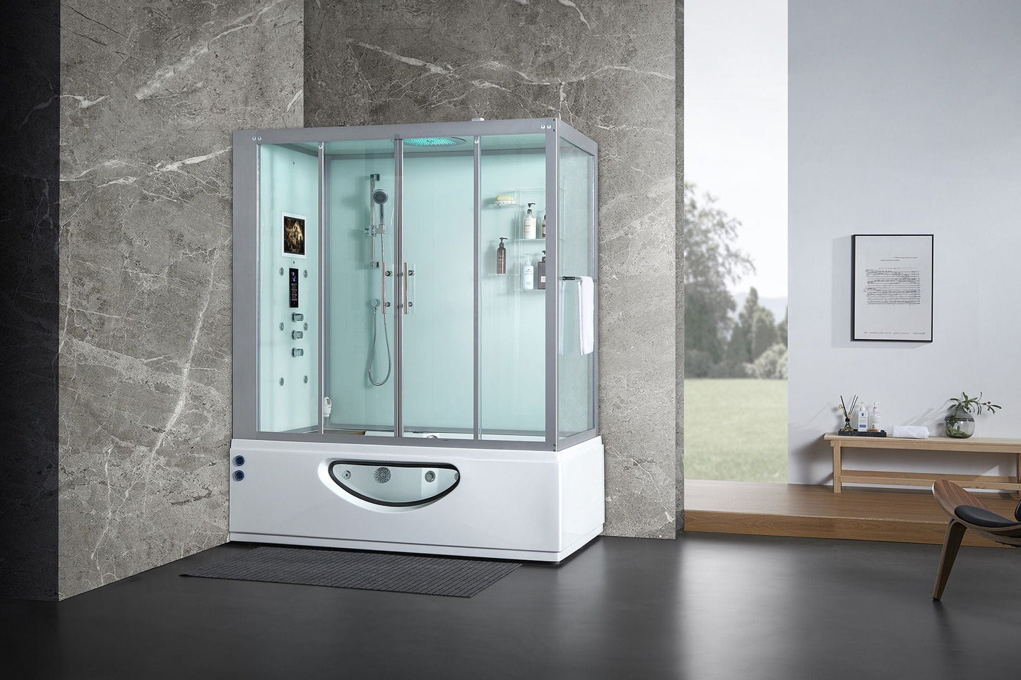 Maya Bath MB-109 Catania - White - Left (109)