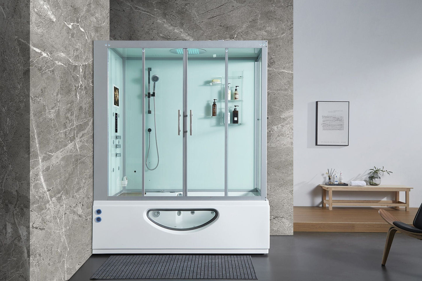 Maya Bath MB-109 Catania - White - Left (109)