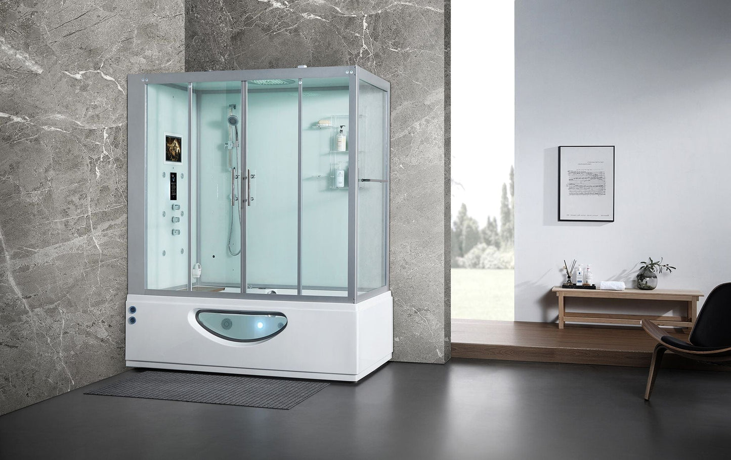 Maya Bath MB-109 Catania - White - Left (109)