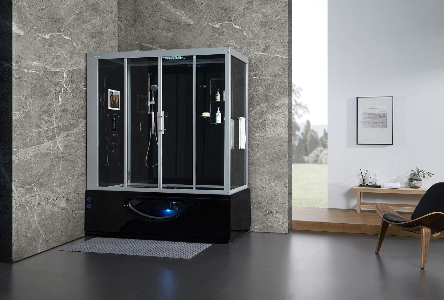 Maya Bath MB-110 Catania - Black - Left (110)