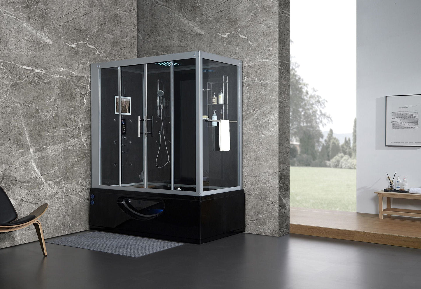 Maya Bath MB-110 Catania - Black - Left (110)