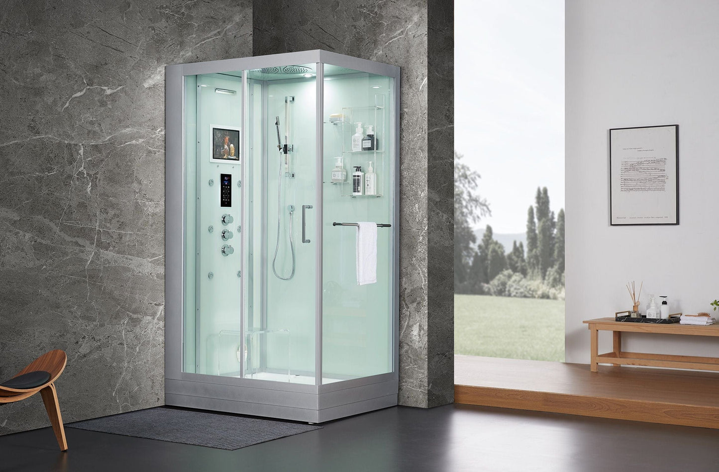 Maya Bath MB-206 Lucca - White - Left (206)
