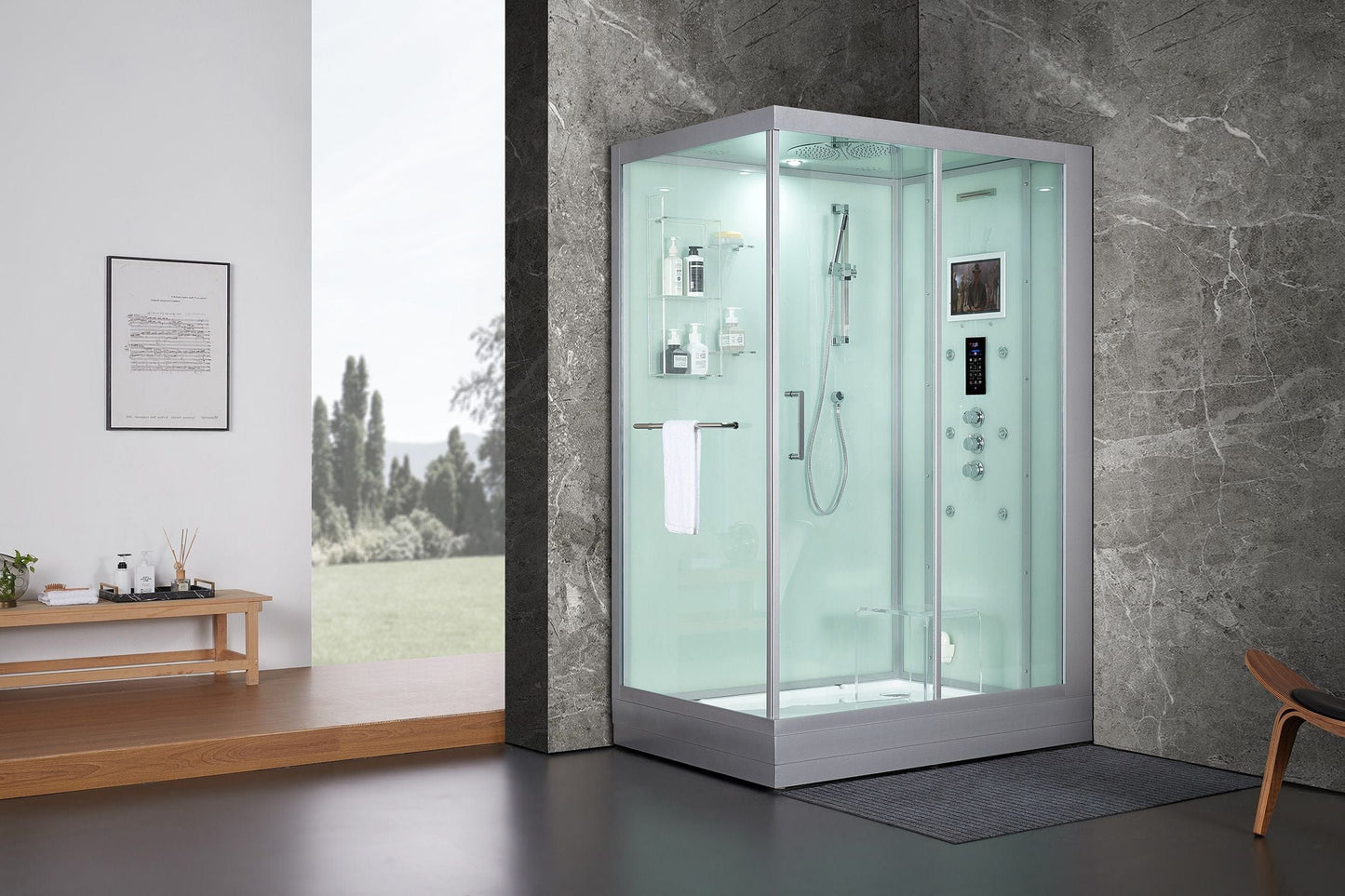 Maya Bath MB-208 Anzio - White - Right (208)
