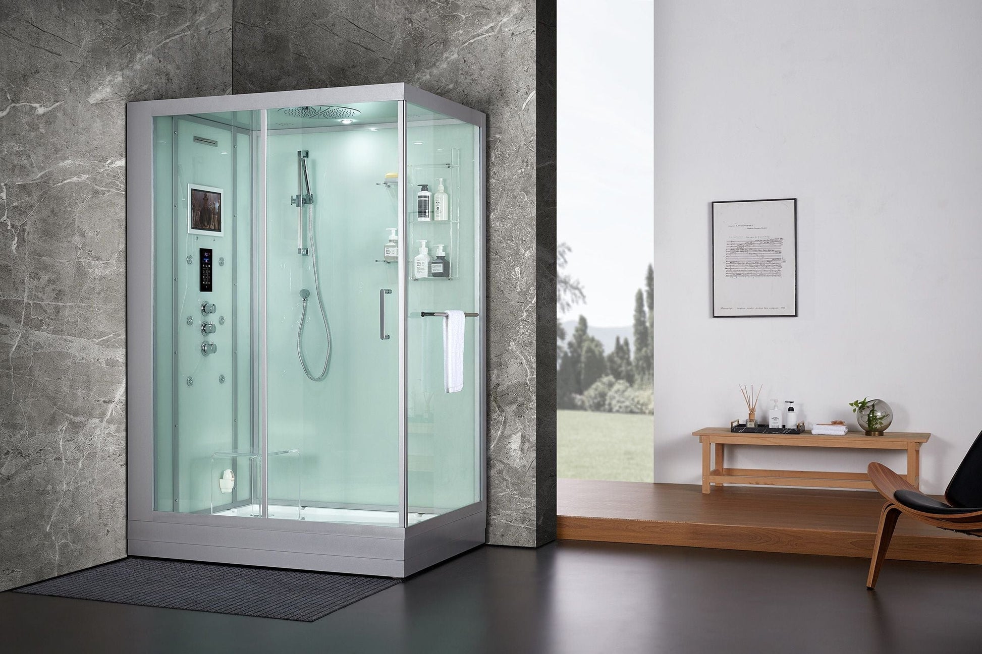 Maya Bath MB-210 Anzio - White - Left (210)