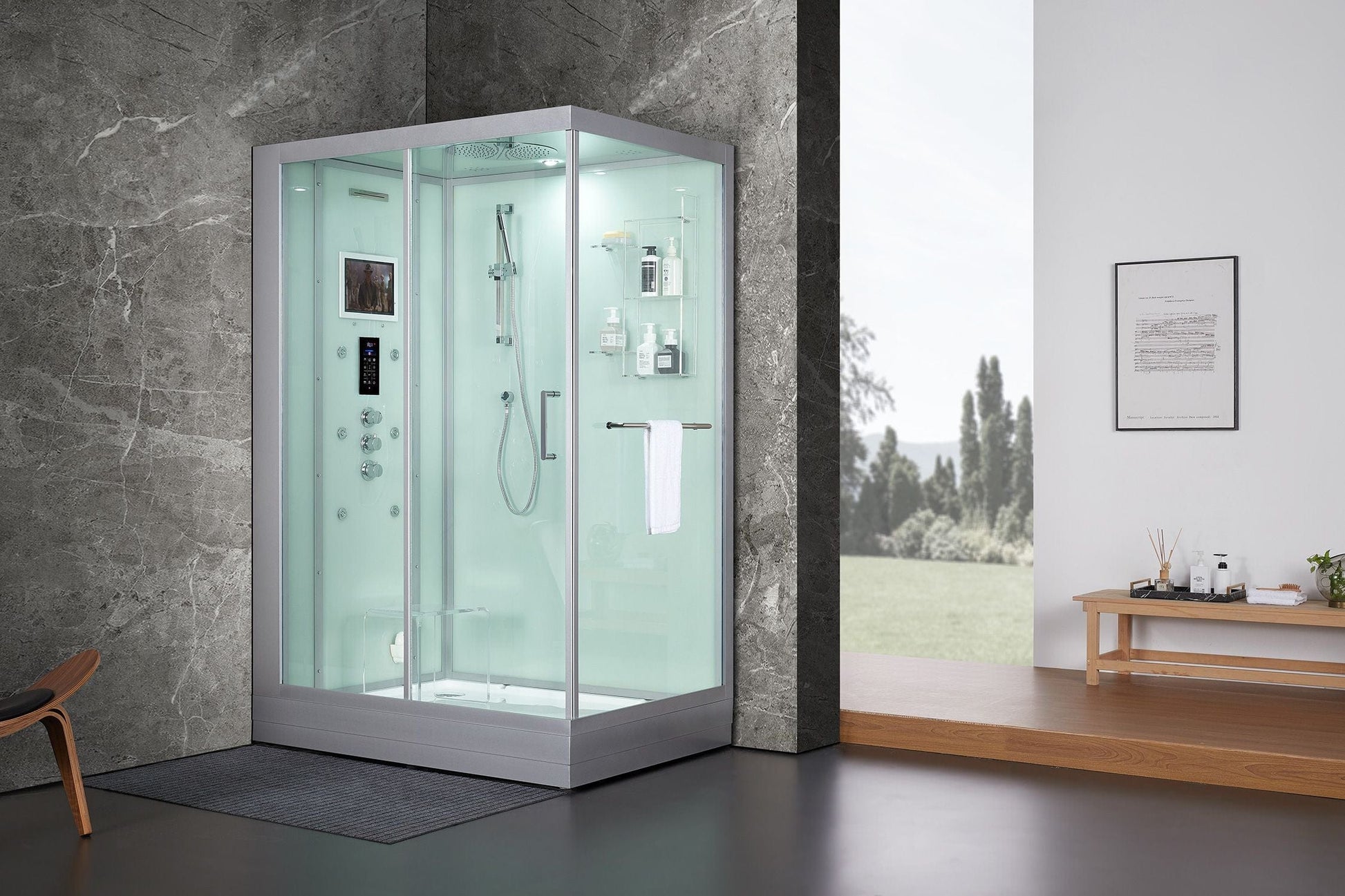 Maya Bath MB-210 Anzio - White - Left (210)