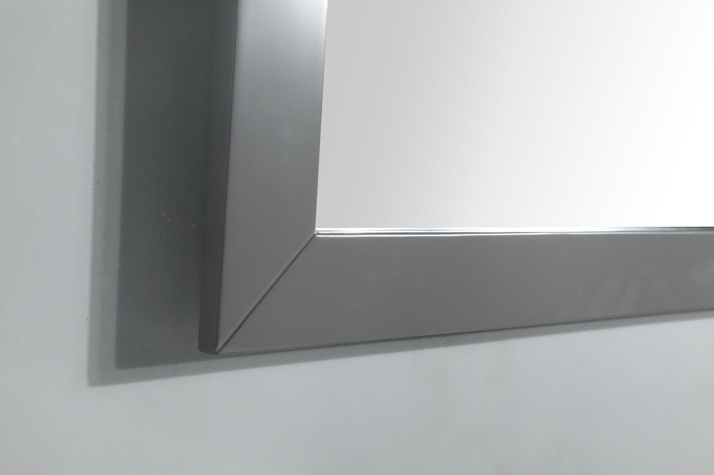 Vanity Art VA1036G 36 Inch Single Sink Bathroom Vanity in Gray with White Marble Countertop - Vanity Art VA1036G