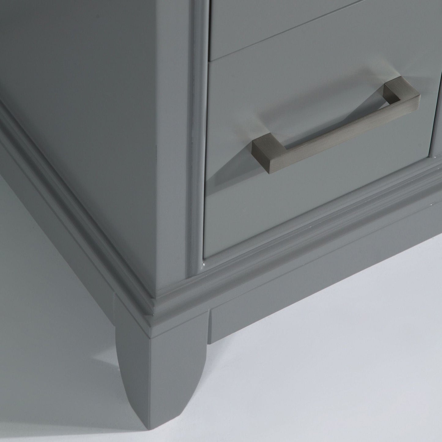 Vanity Art VA1036G 36 Inch Single Sink Bathroom Vanity in Gray with White Marble Countertop - Vanity Art VA1036G