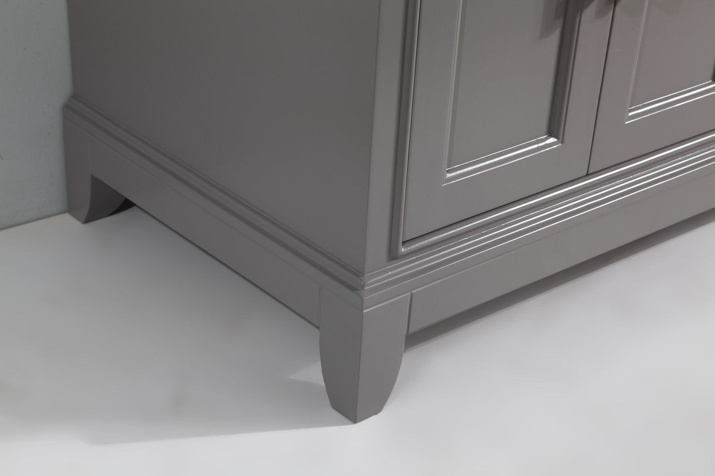 Vanity Art VA1060SG 60 Inch Single Sink Bathroom Vanity in Gray with White Marble Countertop - Vanity Art VA1060SG
