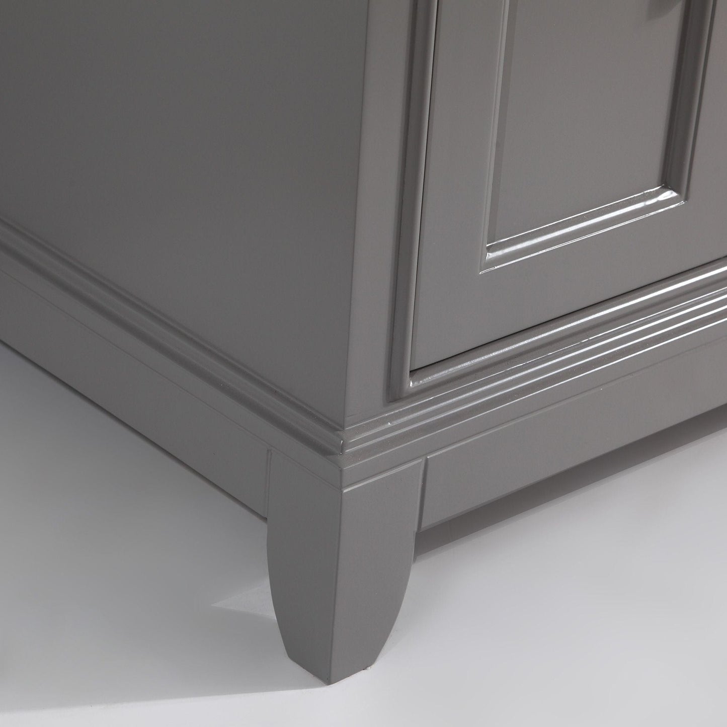 Vanity Art VA1060SG 60 Inch Single Sink Bathroom Vanity in Gray with White Marble Countertop - Vanity Art VA1060SG