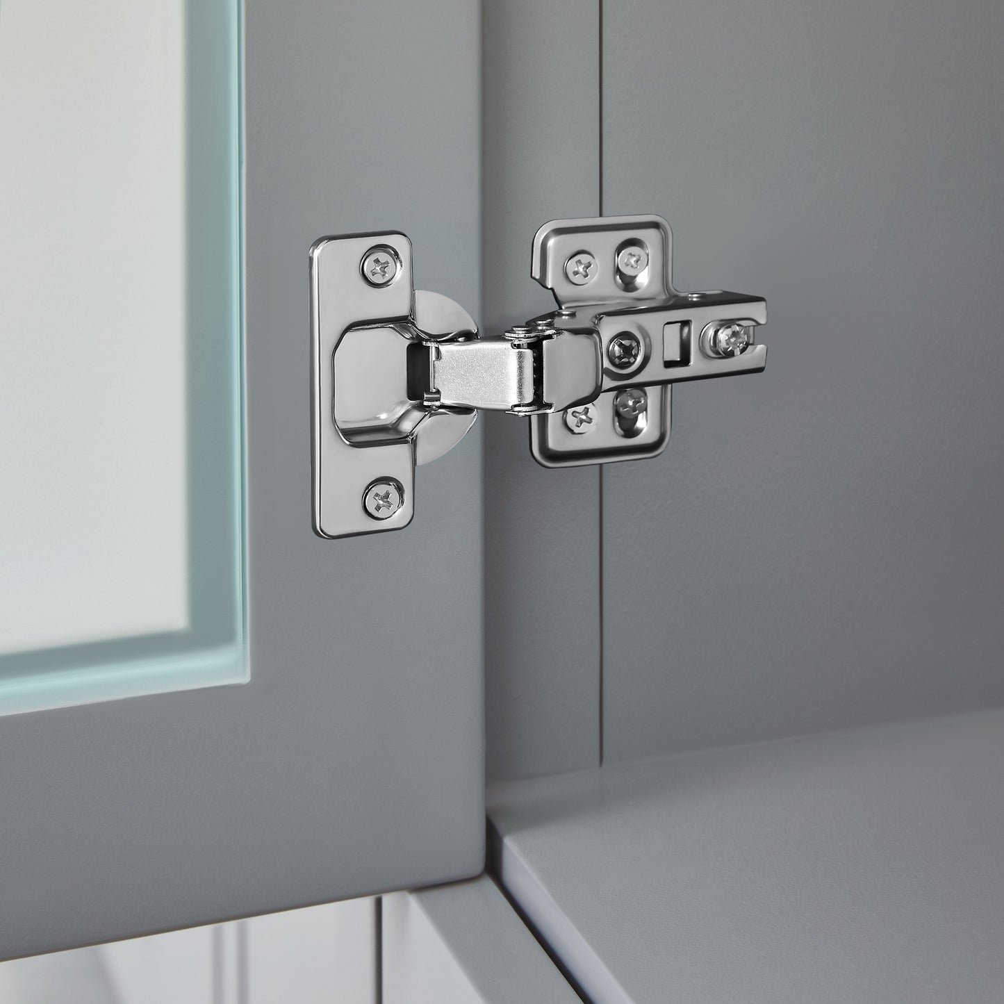 Vanity Art VA3030-96G 96 Inch Double Sink Bathroom Vanity in Gray with Ceramic Countertop - Vanity Art VA3030-96G