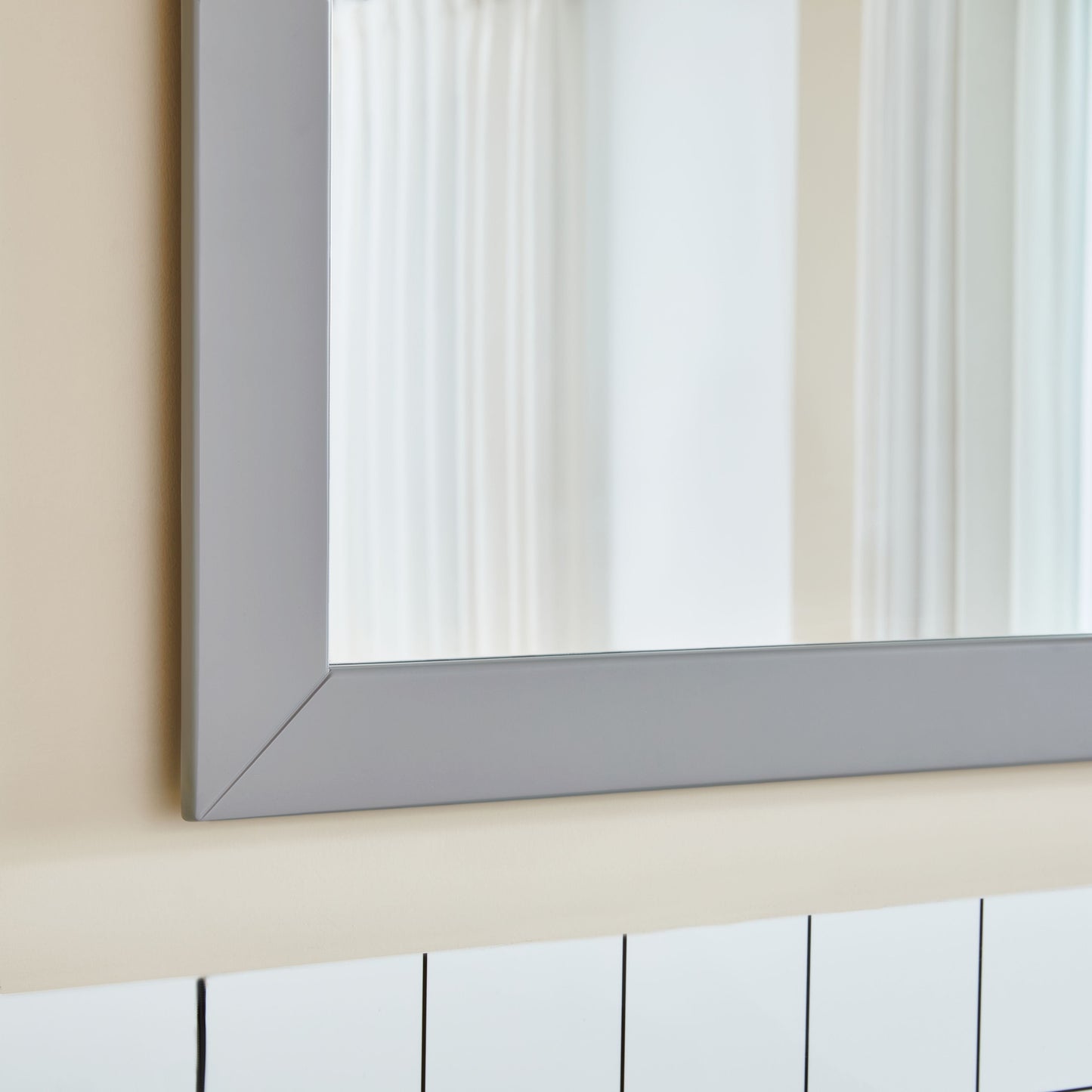 Vanity Art VA3030-96G 96 Inch Double Sink Bathroom Vanity in Gray with Ceramic Countertop - Vanity Art VA3030-96G