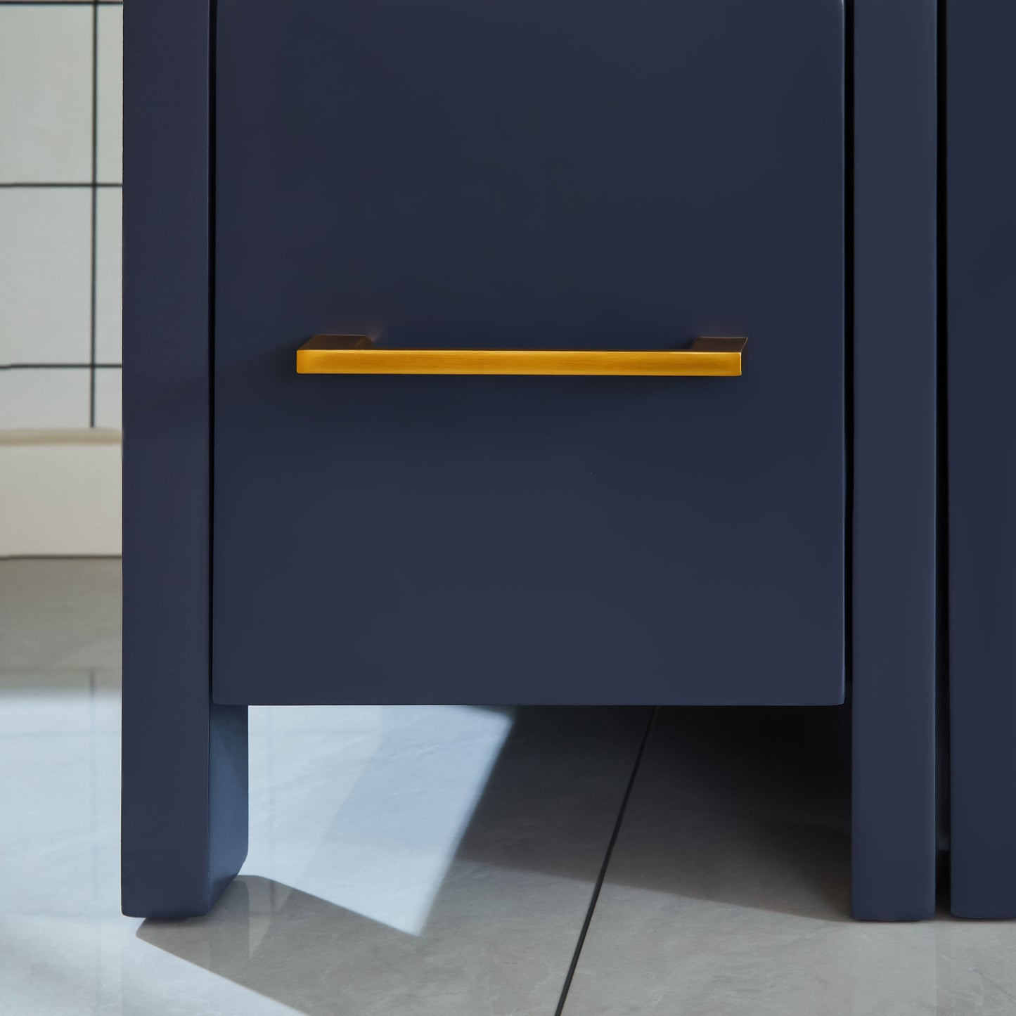 Vanity Art VA3036-48B 48 Inch Single Sink Bathroom Vanity in Blue with Ceramic Countertop - Vanity Art VA3036-48B