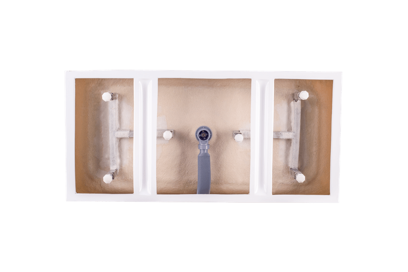 Vanity Art VA6821-SPC 59 Inch Freestanding White Acrylic Bathtub with Overflow And Pop-Up Drain - Vanity Art VA6821-SPC
