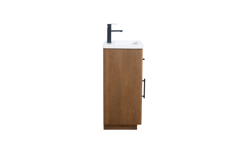 Vanity Art VA7020-T 20 Inch Single Sink Bathroom Vanity in Tan with Marble Countertop - Vanity Art VA7020-T