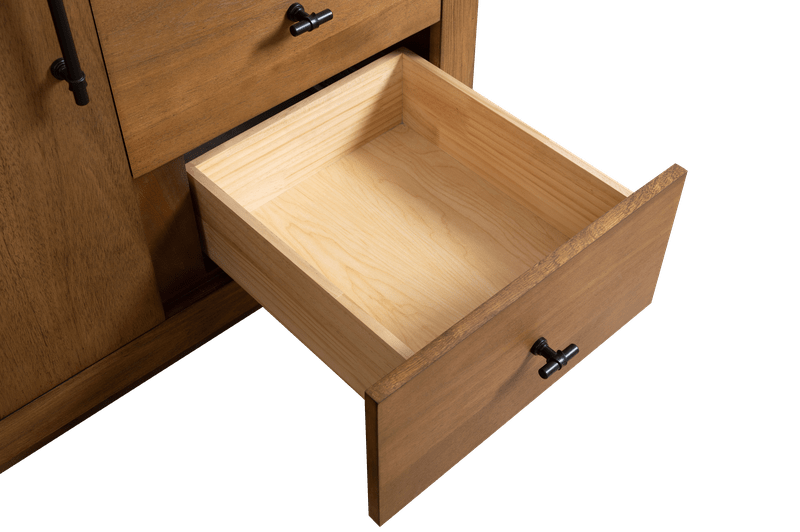 Vanity Art VA7042-T-BT 42 Inch Single Sink Bathroom Vanity in Tan with Limestone Top - Vanity Art VA7042-T-BT