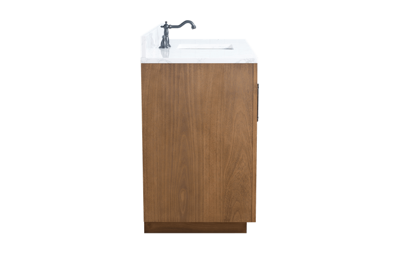 Vanity Art VA7060-ST-ET 60 Inch Single Sink Bathroom Vanity in Tan with Marble Countertop - Vanity Art VA7060-ST-ET