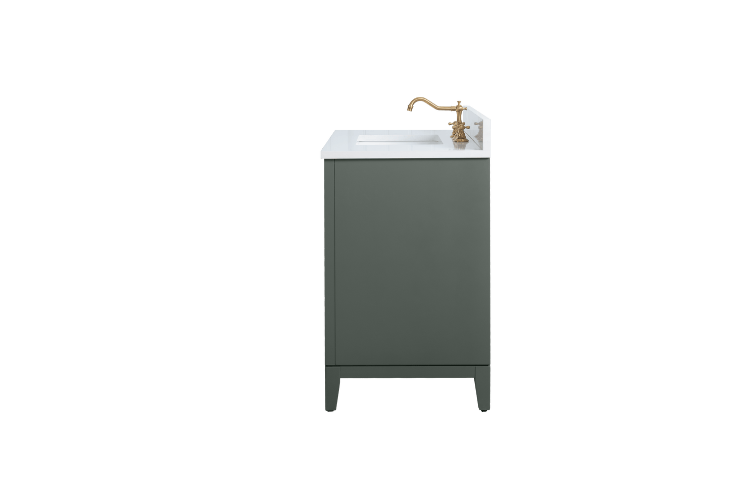 Vanity Art VA8036-VG 36 Inch Single Sink Bathroom Vanity in Vintage Green with Marble Countertop - Vanity Art VA8036-VG