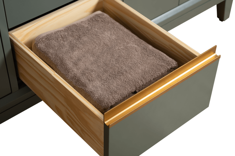Vanity Art VA8048-VG 48 Inch Single Sink Bathroom Vanity in Vintage Green with Marble Countertop - Vanity Art VA8048-VG