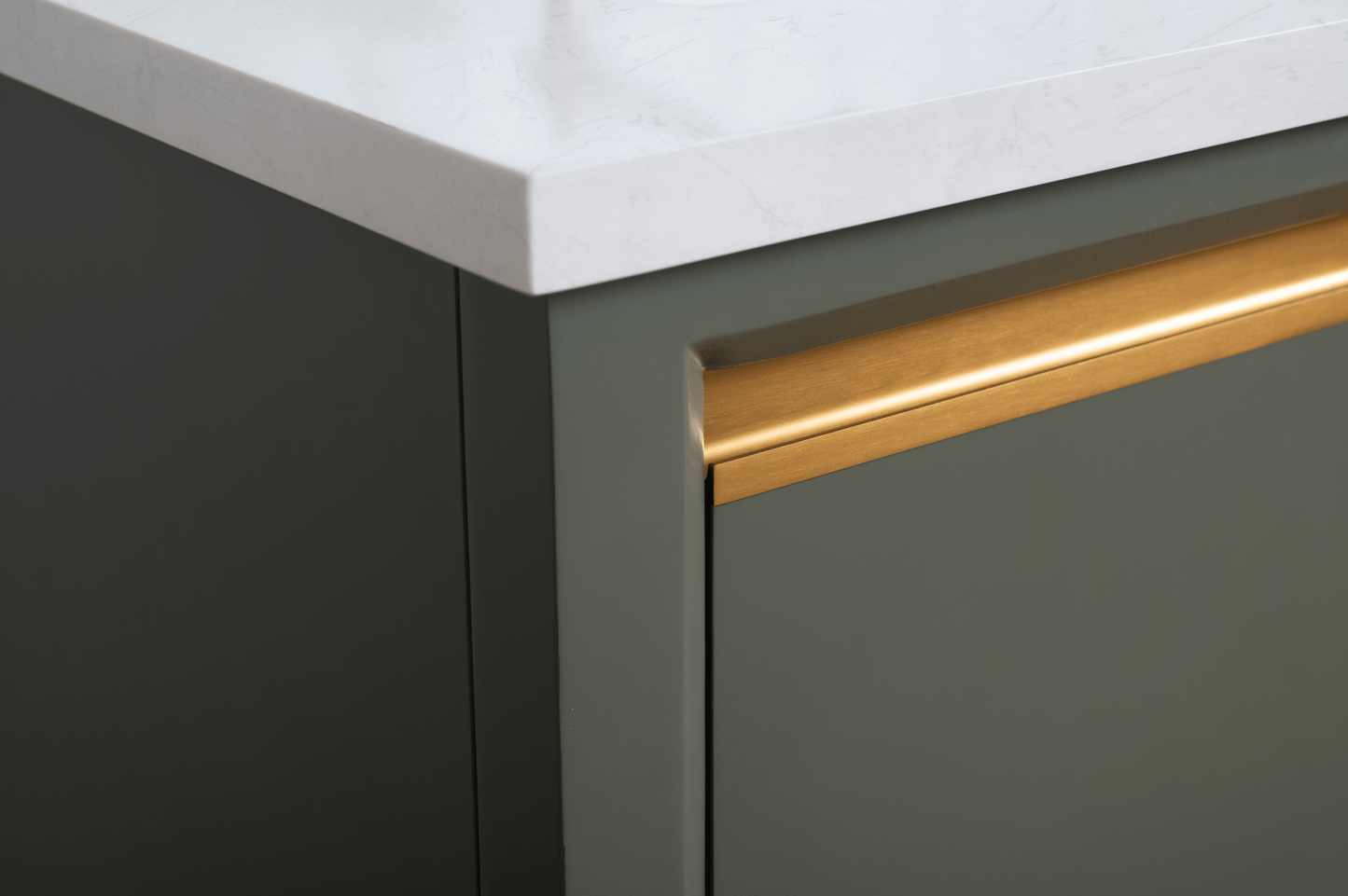 Vanity Art VA8048-VG 48 Inch Single Sink Bathroom Vanity in Vintage Green with Marble Countertop - Vanity Art VA8048-VG