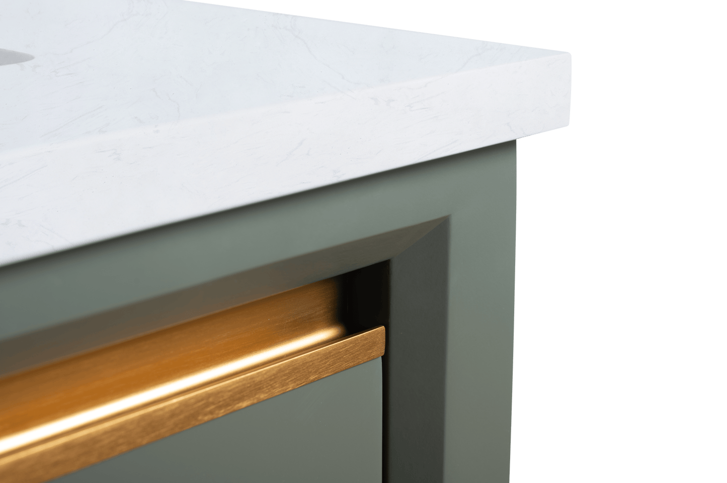 Vanity Art VA8048-VG 48 Inch Single Sink Bathroom Vanity in Vintage Green with Marble Countertop - Vanity Art VA8048-VG