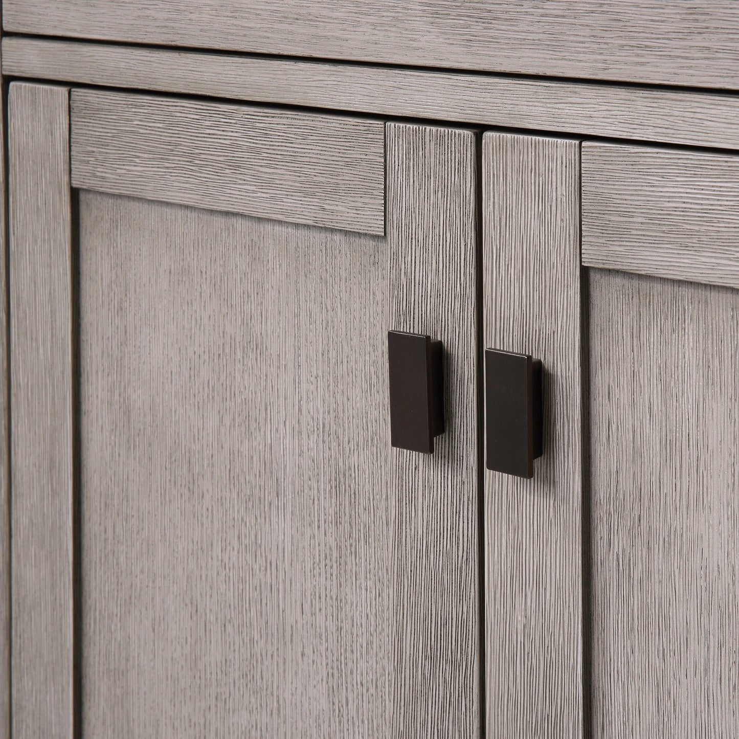 Water Creation CH30CW03GK-000BL1403 CHESTNUT 30"W x 34.2"H Gray Oak Single-Sink Vanity with Carrara White Marble Countertop + Faucet