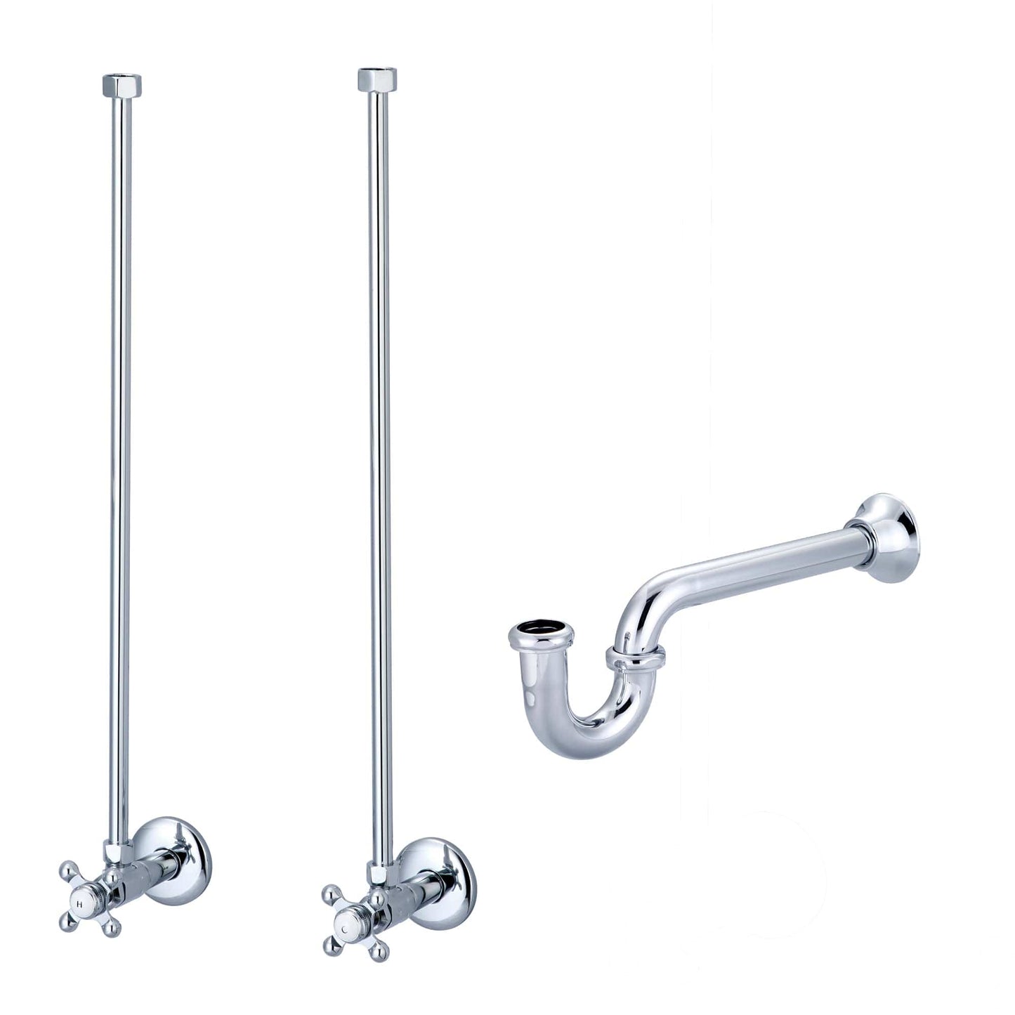Water Creation EB30B-0100 EMBASSY 30"W x 33"H Single Washstand and P-Trap included, in Chrome Finish
