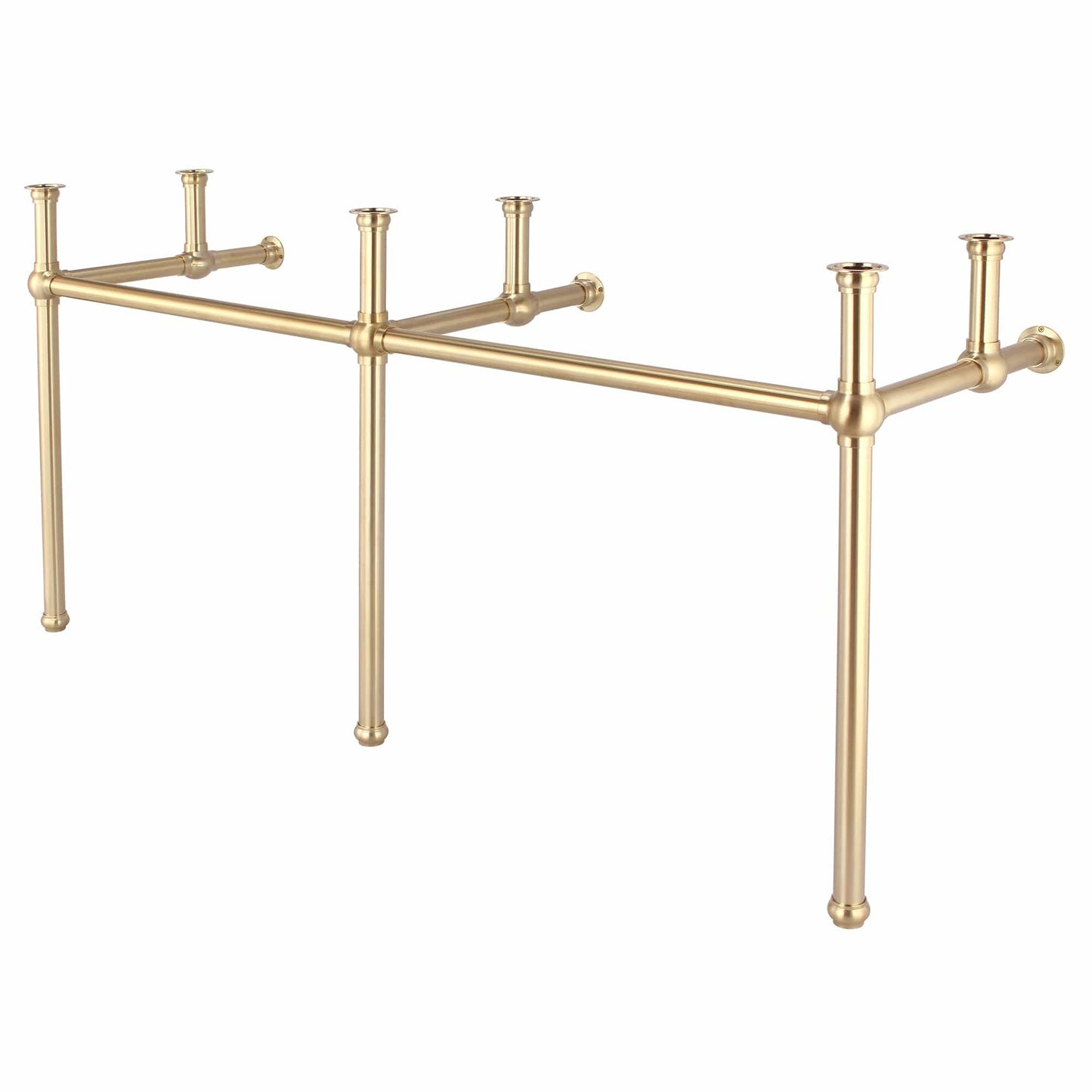 Water Creation EB72B-0600 EMBASSY 72"W x 34"H Double Washstand and P-Trap included, in Satin Gold Finish