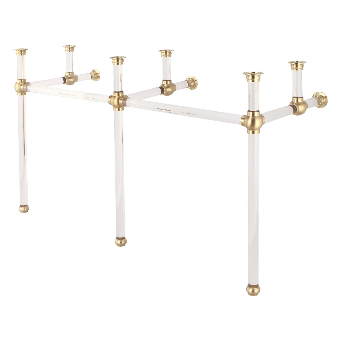 Water Creation EP60B-0600 EMPIRE 60"W x 34"H Double Washstand and P-Trap included, in Satin Gold Finish