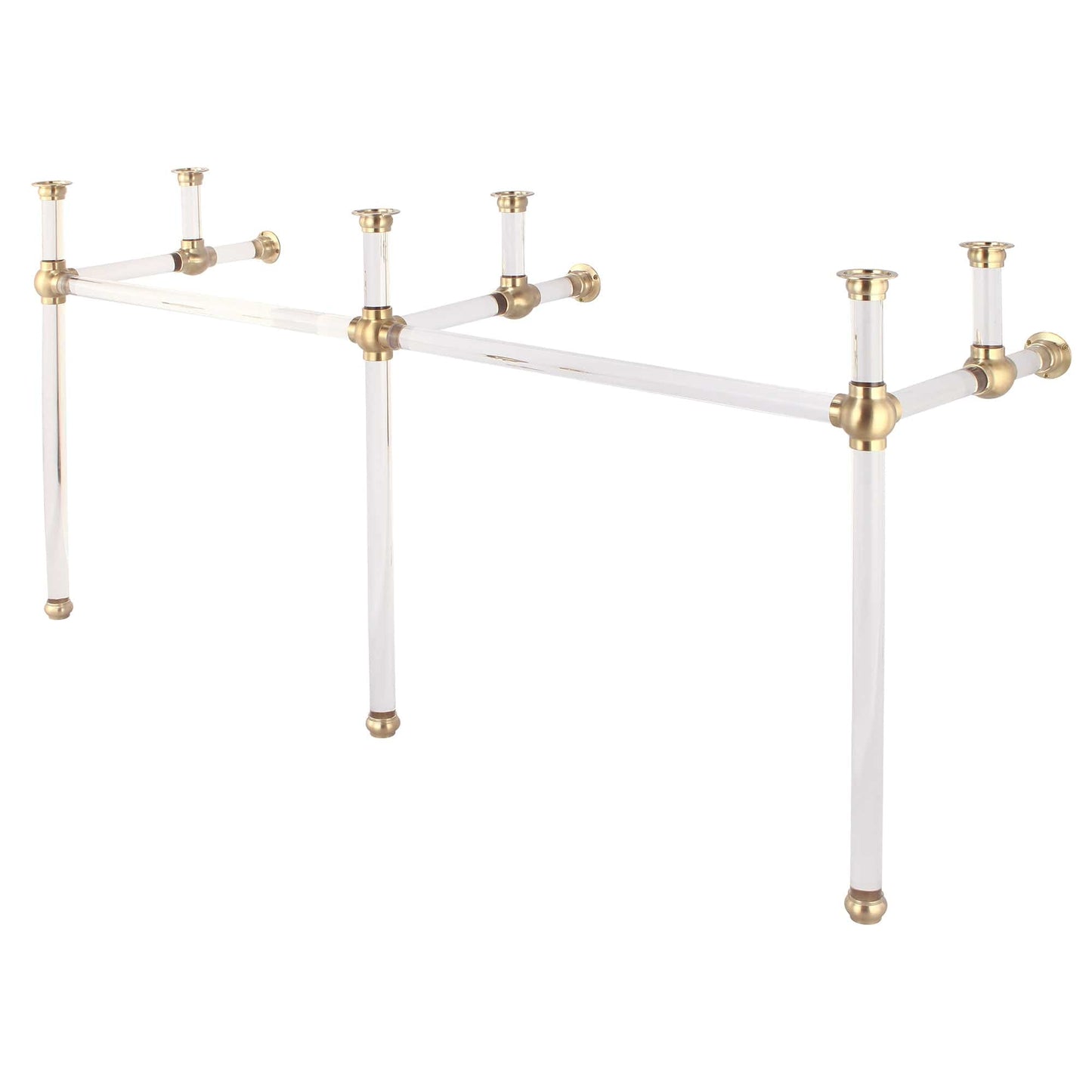 Water Creation EP72B-0600 EMPIRE 72"W x 34"H Double Washstand and P-Trap included, in Satin Gold Finish