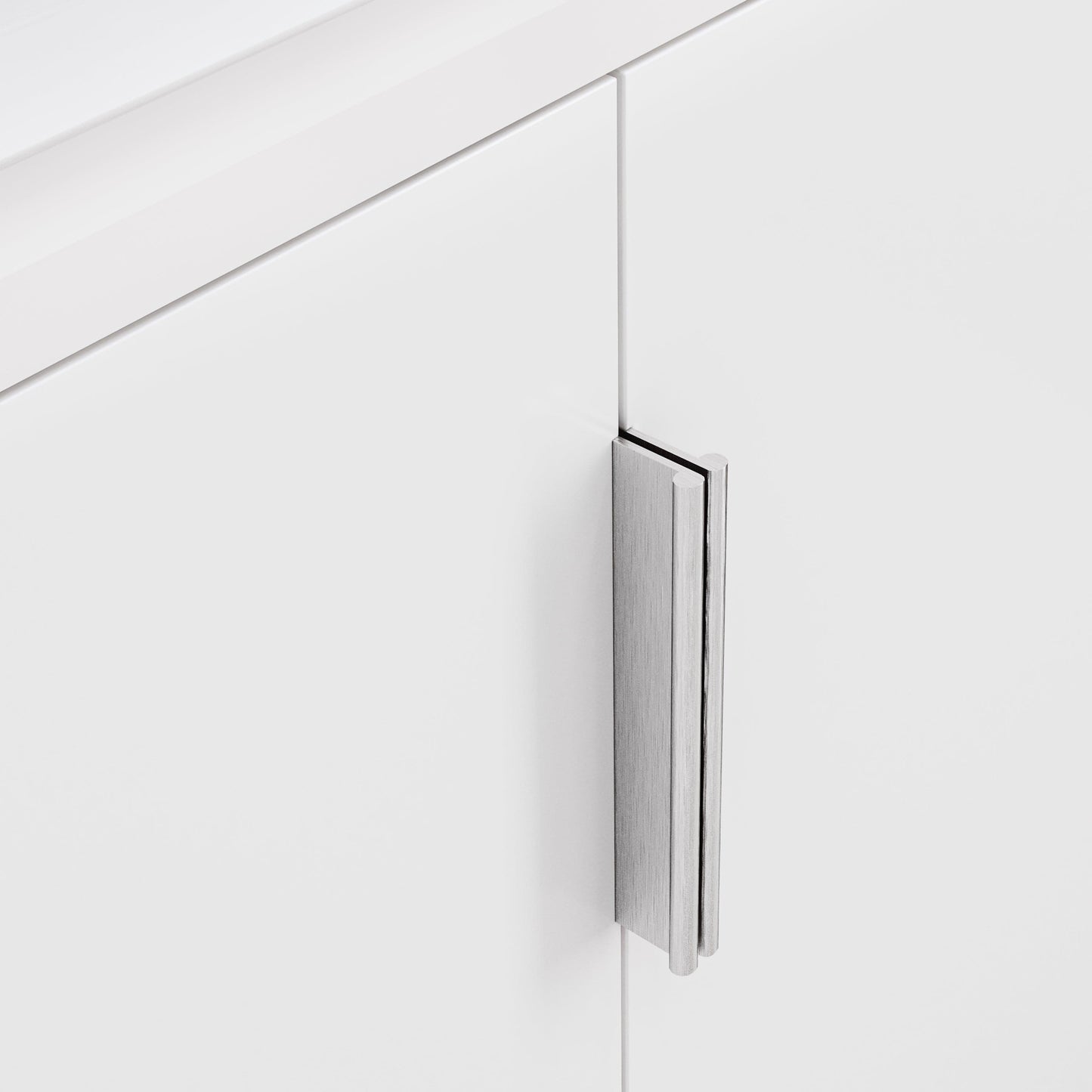 Water Creation ES24CR01PW-000NH0101 ELISE 24.5"W x 34.5"H Pure White Integrated Ceramic Sink Vanity + Modern Single Faucet
