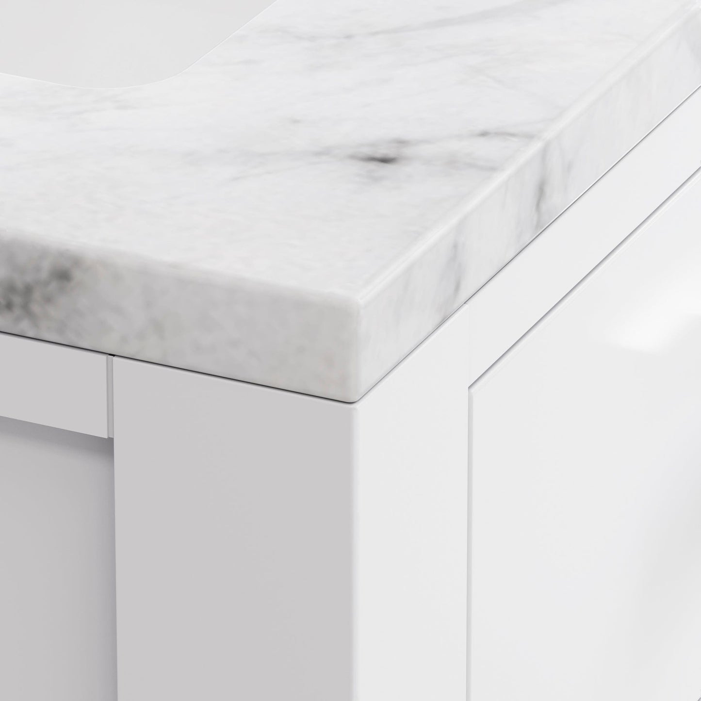 Water Creation MS24CW01PW-R21000000 MADISON 24"W x 34"H Pure White Single-Sink Vanity + Mirror