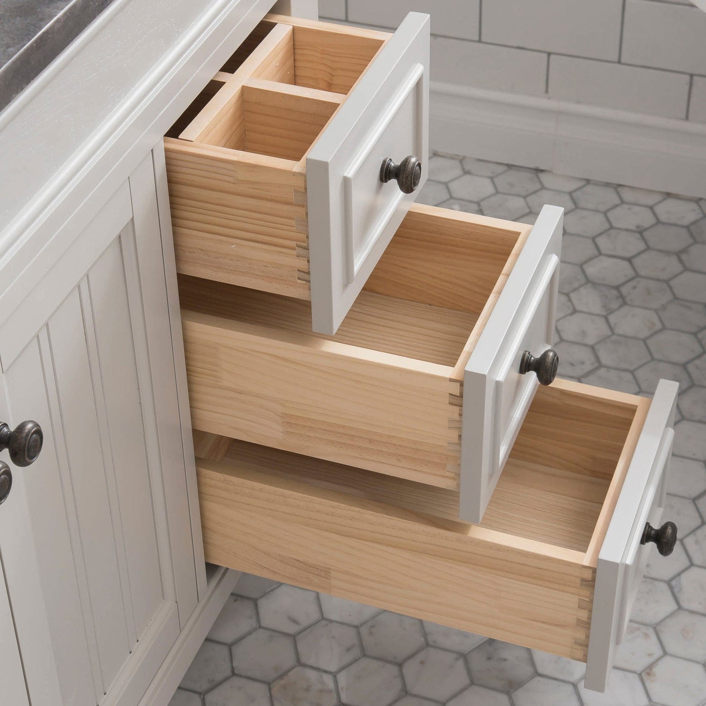 Water Creation PO48BL03EG-000000000 POTENZA 48"W x 34"H Earl Gray Single-Sink Vanity (Vanity Only)