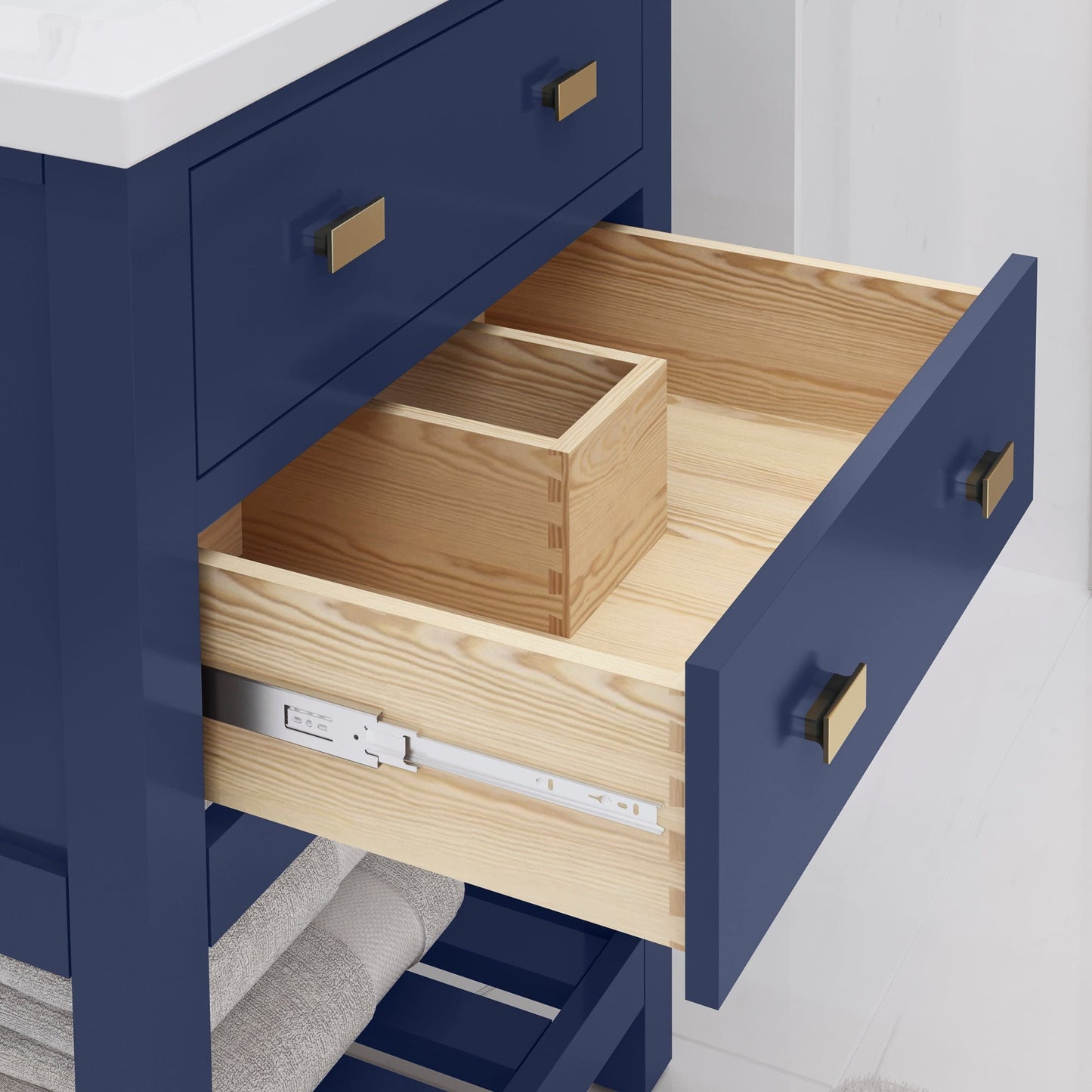 Water Creation VI24CR06MB-000000000 VIOLA 24"W x 34"H Monarch Blue Vanity