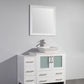 42 Inch Single Sink Bathroom Vanity in White with Marble Countertop - Vanity Art VA3130-42W