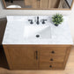 42 Inch Single Sink Bathroom Vanity in Tan with Marble Countertop - Vanity Art VA7042-T-ET