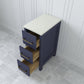 12 Inch Bathroom Vanity Cabinet in Blue with Marble Countertop - Vanity Art VA3112B