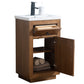 20 Inch Single Sink Bathroom Vanity in Tan with Marble Countertop - Vanity Art VA7020-T