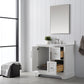 36 Inch Single Sink Bathroom Vanity in White with Marble Countertop & Backsplash - Vanity Art VA5036-W