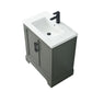 30 Inch Single Sink Bathroom Vanity in Vintage Green with Ceramic Sink and Countertop - Vanity Art VA5030-VG