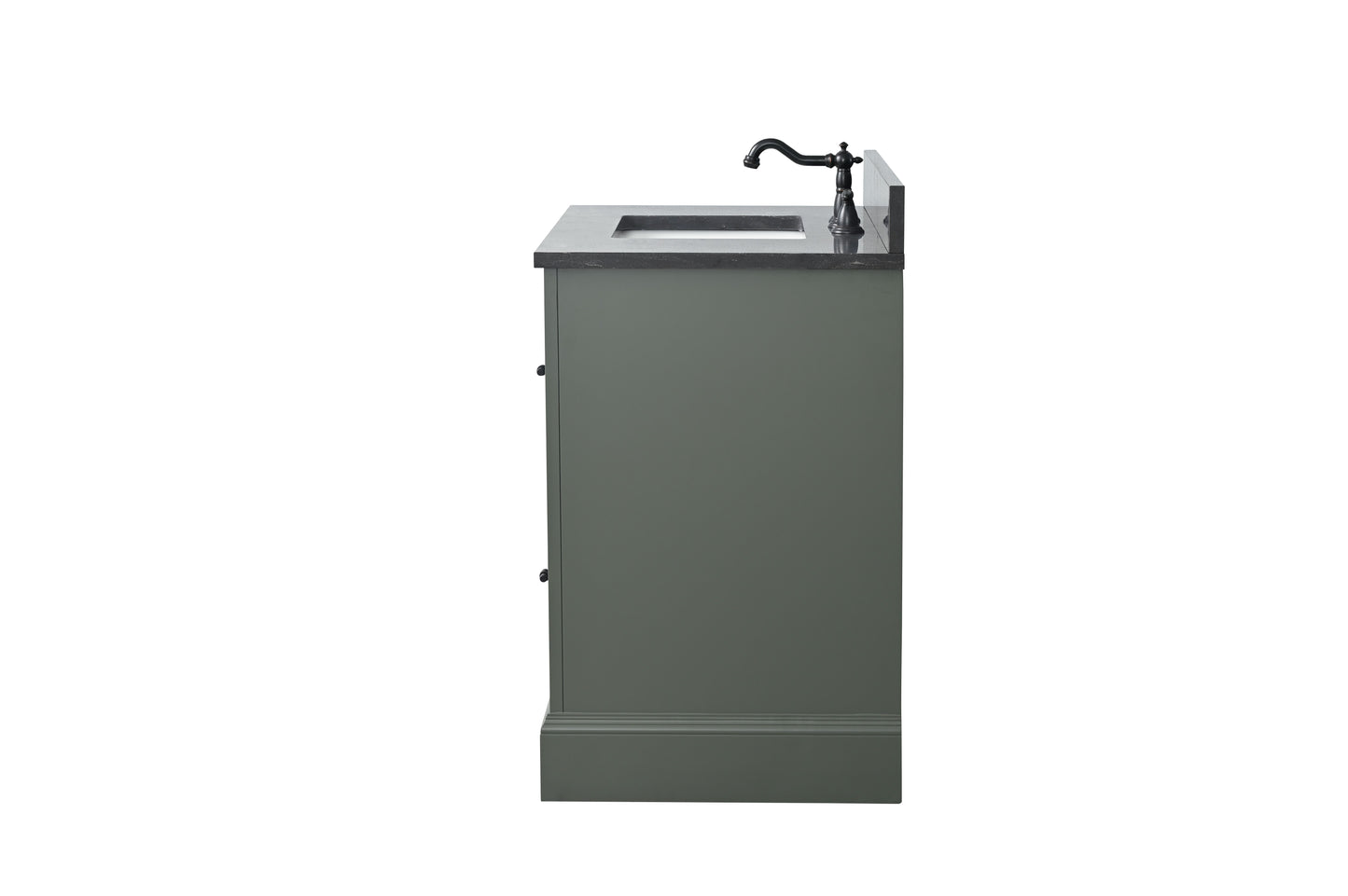 36 Inch Single Sink Bathroom Vanity in Vintage Green with Marble Countertop & Backsplash - Vanity Art VA5036-VG