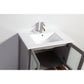 72 Inch Double Sink Bathroom Vanity in Gray with Ceramic Countertop - Vanity Art VA3030-72G