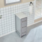 36 Inch Single Sink Bathroom Vanity in Gray with Ceramic Countertop - Vanity Art VA3024-36G