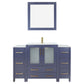 48 Inch Single Sink Bathroom Vanity in Blue with Ceramic Countertop - Vanity Art VA3024-48B