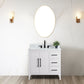 36 Inch Single Sink Bathroom Vanity in White with Marble Countertop - Vanity Art VA9036-W