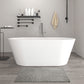 Freestanding Solid Surface Resin Matte Bathtub 65 Inch x 29.5 Inch - Vanity Art VA6912-ML