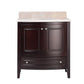 Estella 32" Brown Bathroom Vanity with Jerusalem Gold Marble Countertop