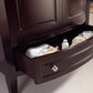 Estella 32" Brown Bathroom Vanity with Jerusalem Gold Marble Countertop