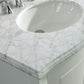 Estella 32" White Bathroom Vanity with White Carrara Marble Countertop