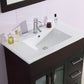 Nova 32" Brown Bathroom Vanity with White Ceramic Basin Countertop