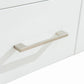 Nova 32" White Bathroom Vanity with White Ceramic Basin Countertop